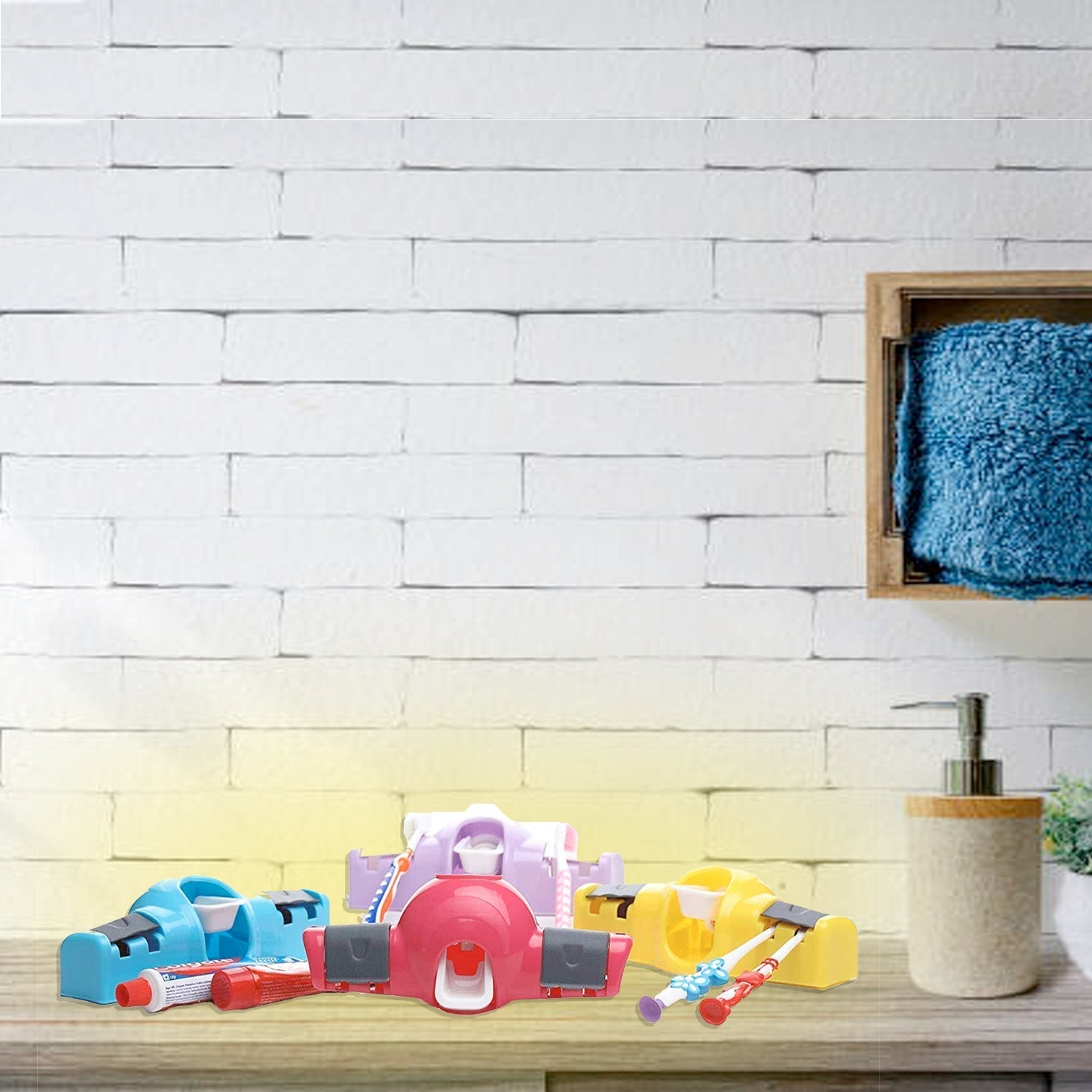 Automatic Push Toothpaste Squeezer Dispenser Automatic Push Toothpaste Squeezer Dispenser